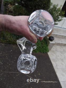 Ancien bougeoir Daum en cristal des années 1950