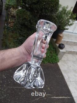 Ancien bougeoir Daum en cristal des années 1950