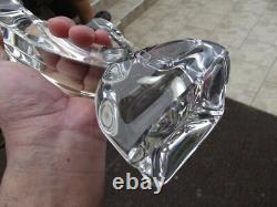 Ancien bougeoir Daum en cristal des années 1950