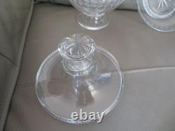 Ancien drageoir en cristal taillé de style baccarat