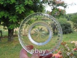 Ancien drageoir en cristal taillé de style baccarat