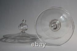 Ancien drageoir verre soufflé (60401)