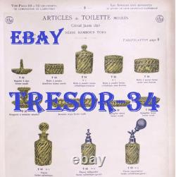 Ancien épinglier en ouraline / cristal jaune signé BACCARAT modèle BAMBOU