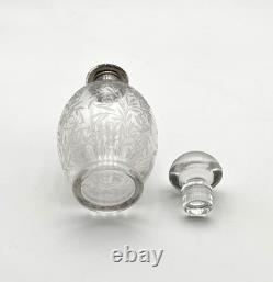 Ancien flacon à parfum ART DECO en cristal de BACCARAT modèle GOLFE JUAN 13,7 cm