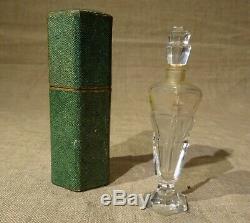 Ancien flacon de parfum Les Bourgeons de Ypry dans son étui cristal Art déco