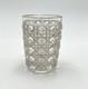 Ancien gobelet cristal sign&eacute; BACCARAT mod&egrave;le DIAMANTS PIERRERIES &agrave; filets dor&eacute;s