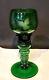 Ancien grand Verre à Vin Roemer Soufflé à la main XIXe Vert Vin d' Alsace
