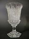Ancien grand verre à pied en cristal taillé d'époque Charles X XIXeme