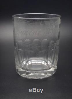 Ancien grande verre Normand XIXeme 1878