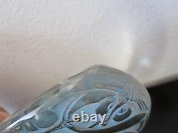 Ancien pendentif René Lalique gui en verre. R Lalique