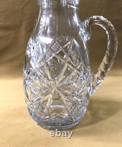 Ancien pichet / broc / verseuse en cristal BACCARAT modèle LAGNY 26,5 cm Carafe