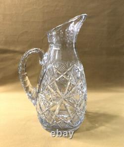 Ancien pichet / broc / verseuse en cristal BACCARAT modèle LAGNY 26,5 cm Carafe