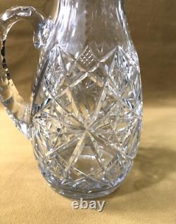 Ancien pichet / broc / verseuse en cristal BACCARAT modèle LAGNY 26,5 cm Carafe