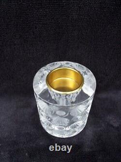 Ancien porte bougie ou porte briquet LALIQUE France modéle TOKYO cristal signé