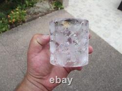 Ancien porte bougie ou porte briquet LALIQUE France modéle TOKYO cristal signé