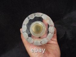 Ancien porte bougie ou porte briquet LALIQUE France modéle TOKYO cristal signé