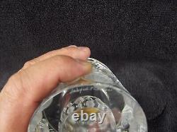 Ancien porte bougie ou porte briquet LALIQUE France modéle TOKYO cristal signé