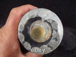 Ancien porte bougie ou porte briquet LALIQUE France modéle TOKYO cristal signé