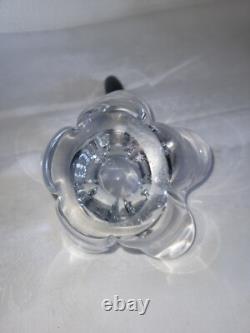 Ancien porte stylo en cristal vide poche signé Daum