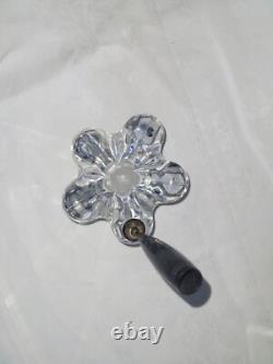 Ancien porte stylo en cristal vide poche signé Daum