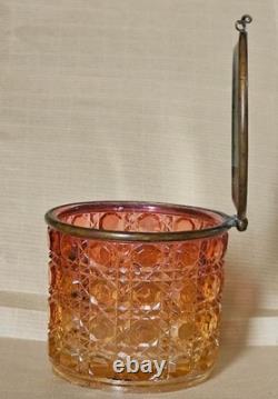 Ancien poudrier BACCARAT en cristal Art déco du début XX