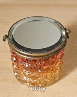 Ancien poudrier BACCARAT en cristal Art déco du début XX