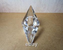 Ancien rare cendrier ou vide-poches moderniste en cristal de Baccarat vers 1990