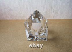 Ancien rare cendrier ou vide-poches moderniste en cristal de Baccarat vers 1990