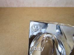 Ancien rare cendrier ou vide-poches moderniste en cristal de Baccarat vers 1990