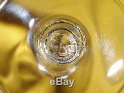 Ancien service à liqueur, cristal de Baccarat, carafe, 8 verres gravé, frise laurier