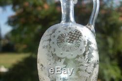 Ancien service à liqueur en cristal magifique petit verre et carafe en cristal