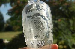 Ancien service à liqueur en cristal magifique petit verre et carafe en cristal