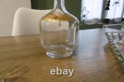 Ancien service à liqueurs en cristal de Baccarat émaillé doré