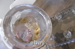 Ancien service à liqueurs en cristal de Baccarat émaillé doré