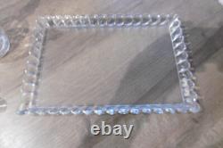 Ancien service à liqueurs en cristal de Baccarat émaillé doré