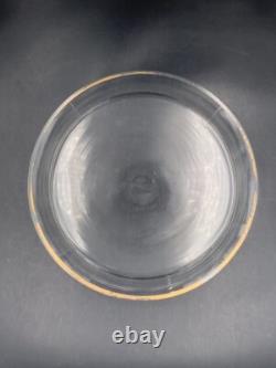 Ancien service de nuit Art Nouveau en verre & cristal émaillé