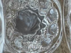 Ancien service huilier vinaigrier signé BACCARAT, modèle BAMBOU, fin XIXe