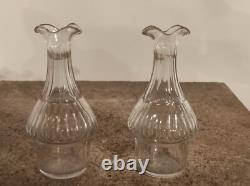 Ancien service huilier vinaigrier signé BACCARAT, modèle BAMBOU, fin XIXe
