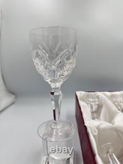 Ancien service verre x 6 Cristal taillé Lorraine/art de la table SIGNÉ coffret
