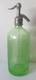 Ancien siphon eaux gazeuses garot ouraline verre vert art deco nouveau