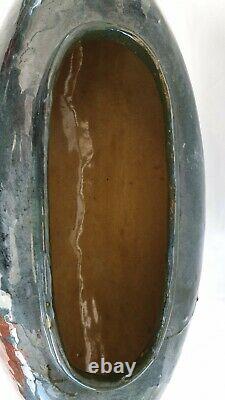 Ancien vase HAVILAND&CO Limoges, faïence, Art Nouveau, double signature
