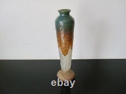 Ancien vase Le Verre Francais. Charder, Charles Schneider. H 40cm