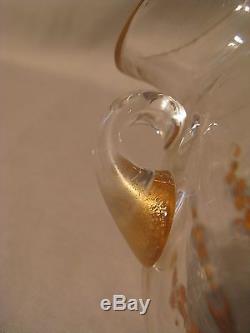 Ancien vase boule en verre émaillé époque art déco début XX ème siècle