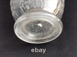 Ancien vase cristal BACCARAT modele MICHEL ANGE gravé