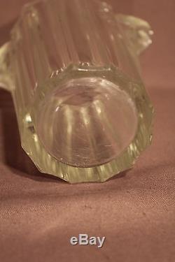 Ancien vase cristal époque art déco signé Verlys France