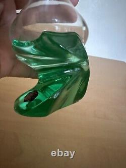 Ancien vase cristal st louis bicolore soliflore vintage annees 70 / 80