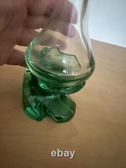 Ancien vase cristal st louis bicolore soliflore vintage annees 70 / 80