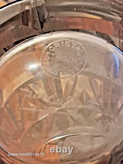 Ancien vase en cristal de st louis jeansala