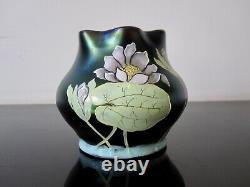 Ancien vase irisé. Loetz, Kralik, poschinger Signature à identifier