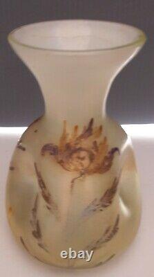 Ancien vase miniature verre irisé décor pavot Loetz Arcadia Vers 1890/1900
